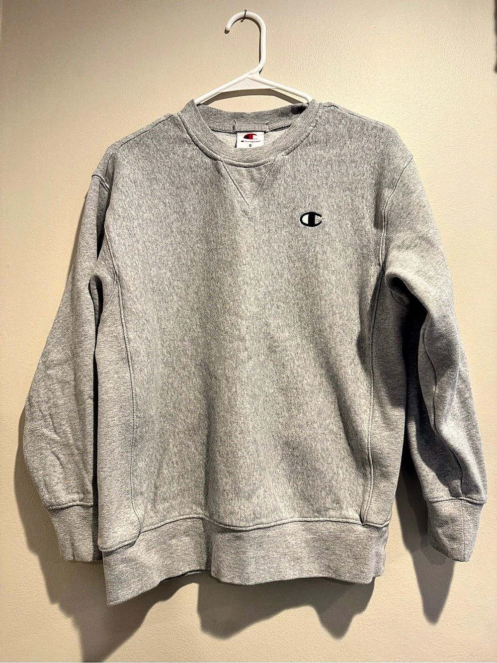 Champion Reverse Weave Crewneck Sweatshirt Gray Crewneck Sweatshirt Size Small